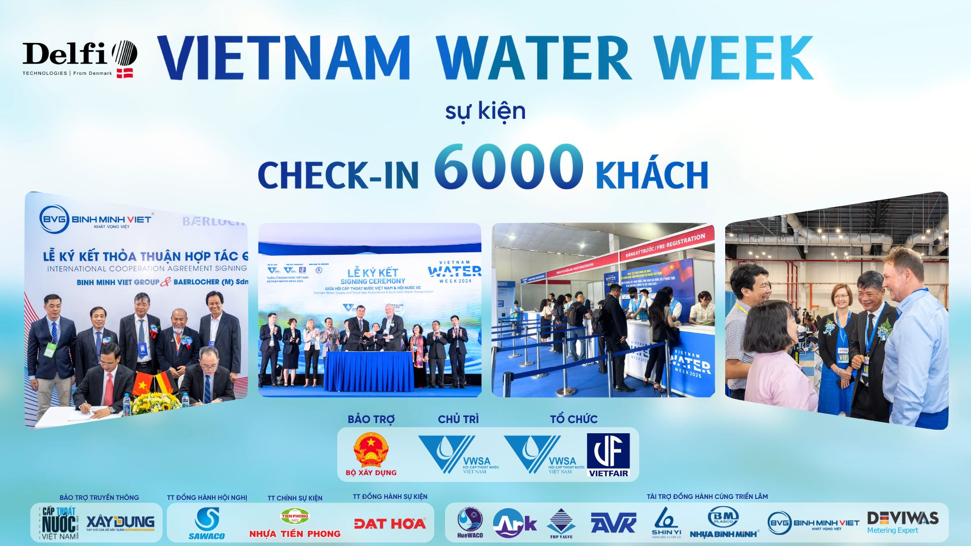 Giải pháp check-in sự kiện cho hơn 6000 khách tại sự kiện Việt Nam Water Week