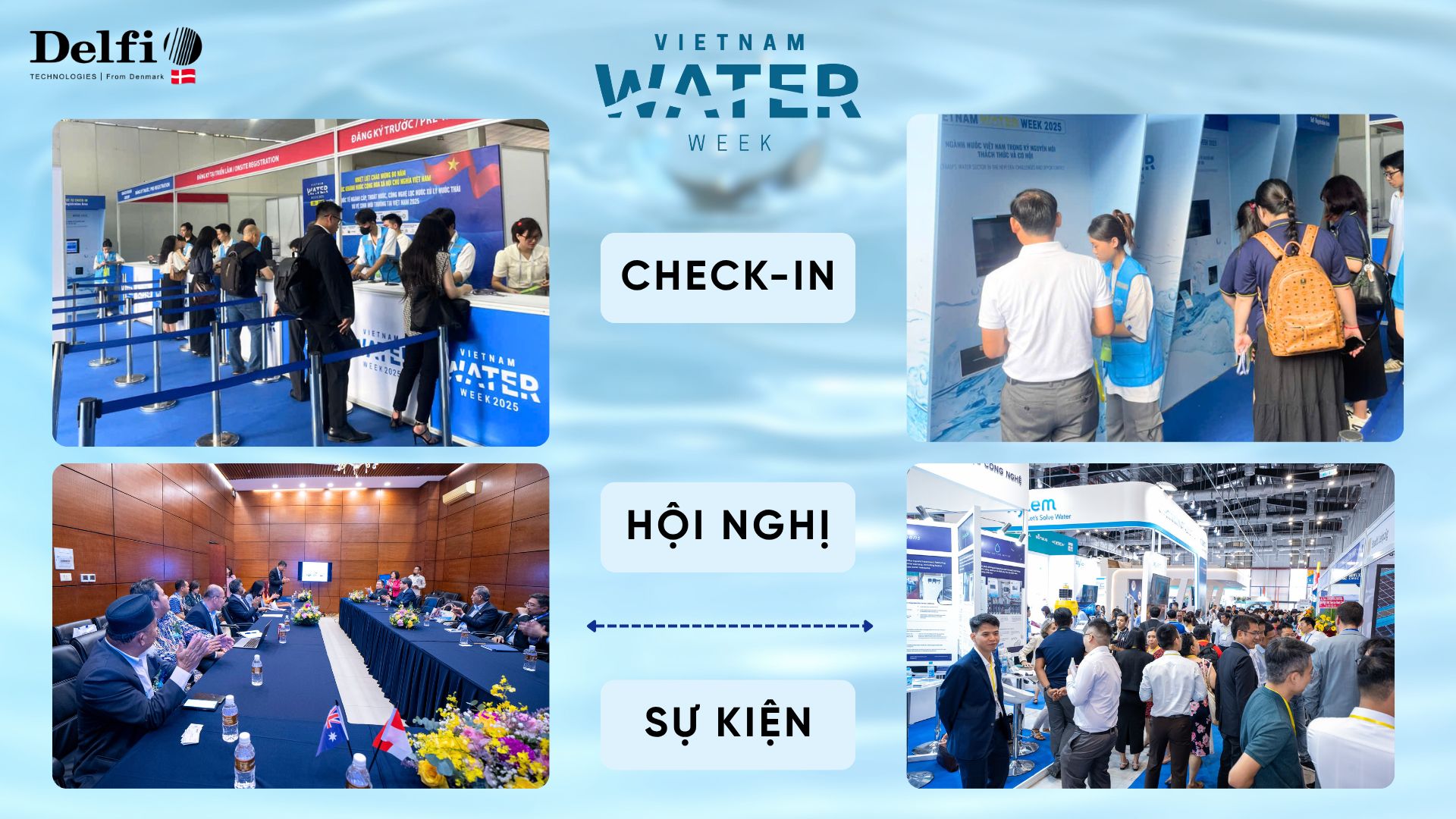 Giải pháp check-in sự kiện xuyên suốt từ đầu đến cuối tại VN water week