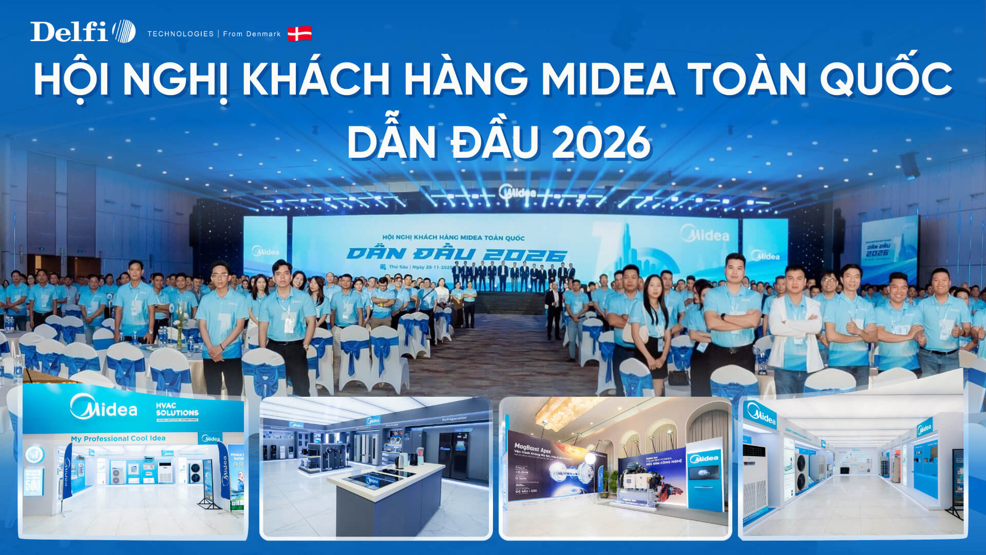 Giải pháp check-in sự kiện tại hội nghị khách hàng Midea toàn quốc ở Adora Center