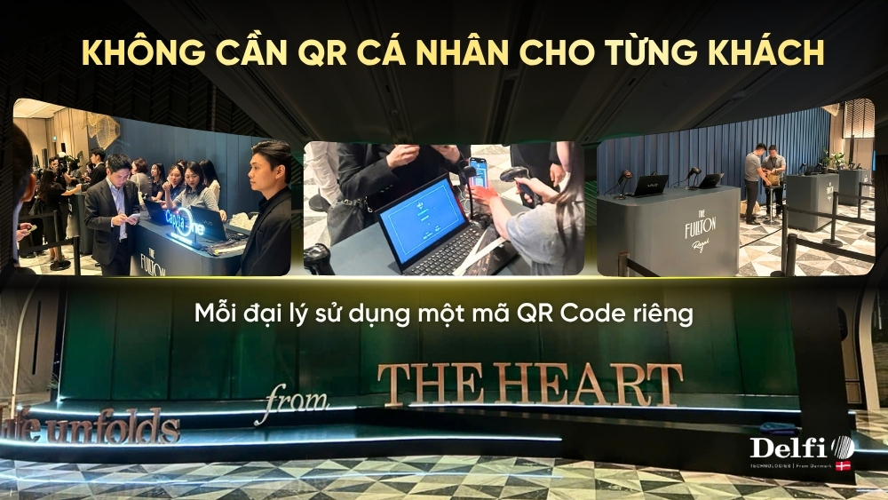 Giải pháp check-in QR Code theo từng đại lý tại sự kiện The Fullton Regal Agent Kick Off