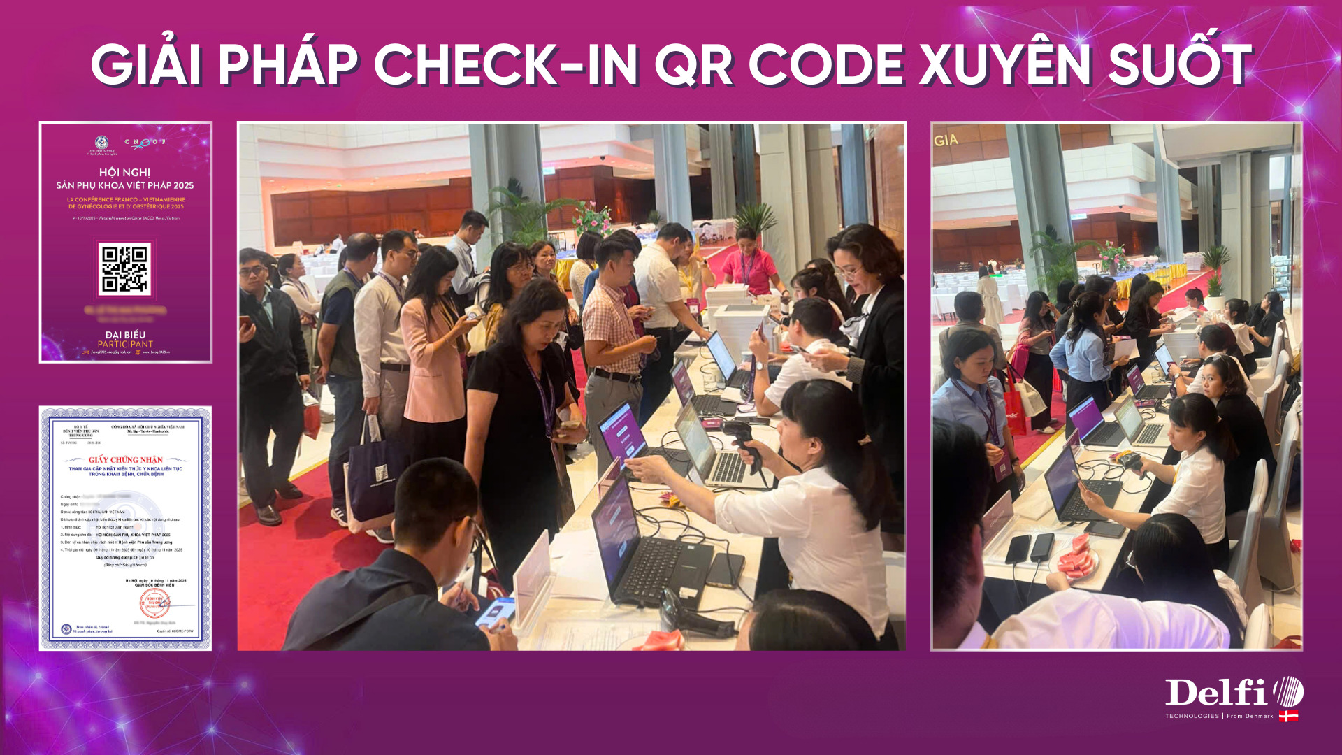 hệ thống check-in sự kiện xuyên suốt hội nghị cho các hoạt động khác