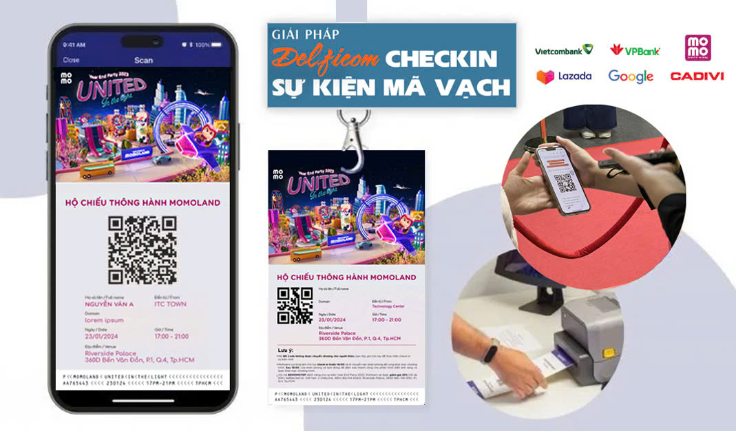 Delfi check in sự kiện bằng mã vạch cho đối tác