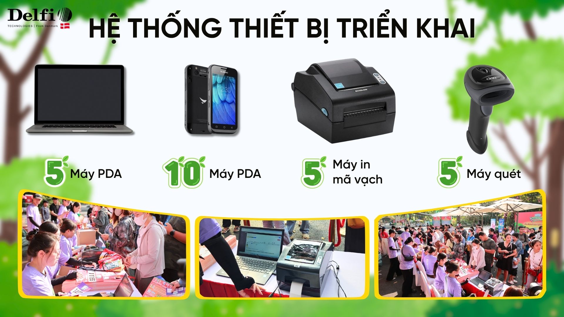 Set up hệ thống thiết bị của giải pháp check-in sự kiện tại Kun Marathon 2026