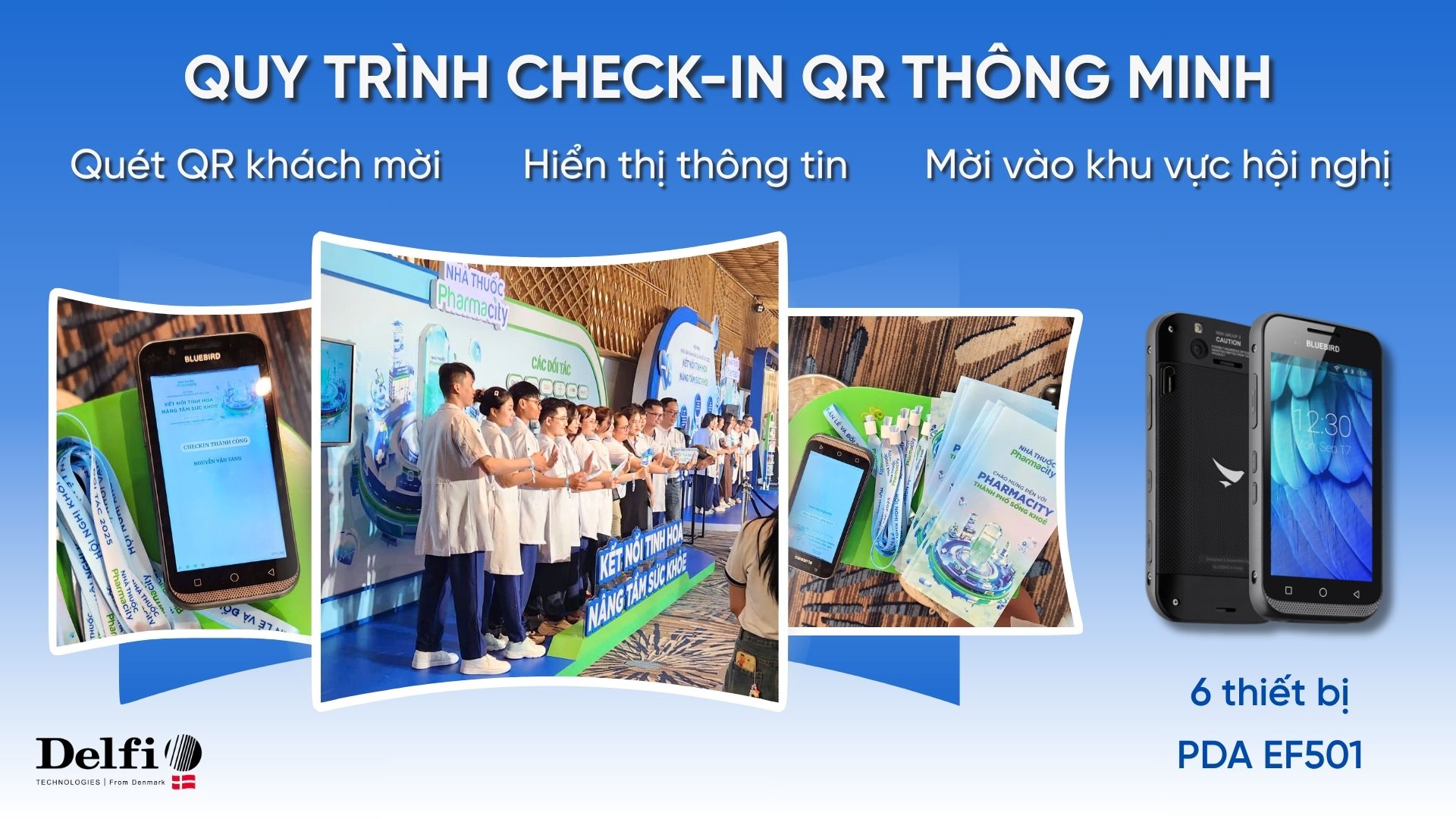 Quy trình check-in sự kiện QR thông minh tại hội nghị