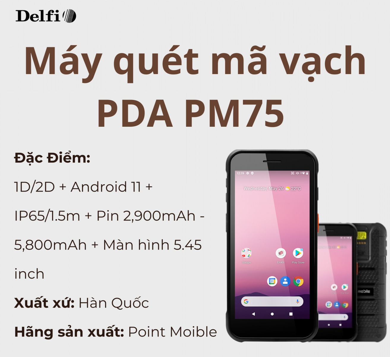 Thiết bị quét mã vạch để check-in sự kiện cho khách mời tại Cadivi