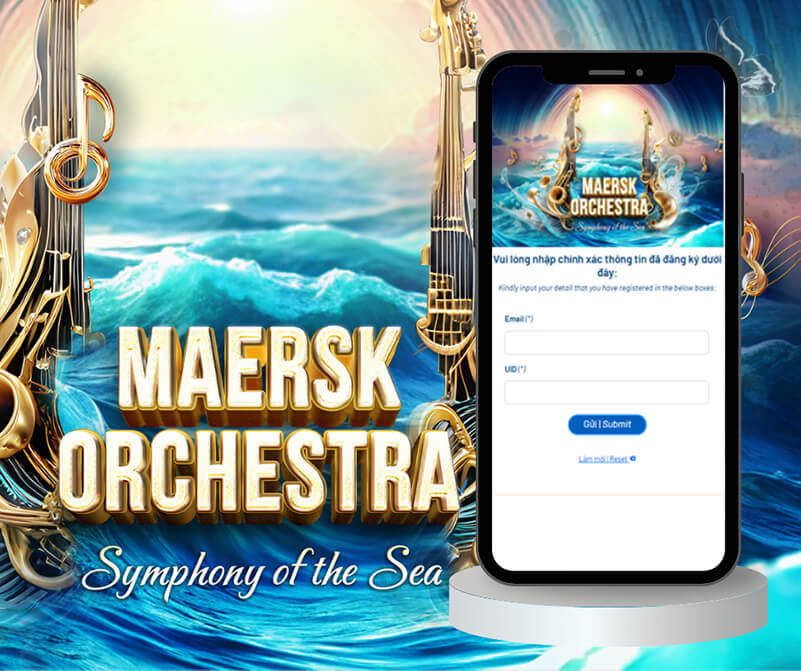 Quy trình check-in sự kiện tất niên Maersk dành cho khách mời