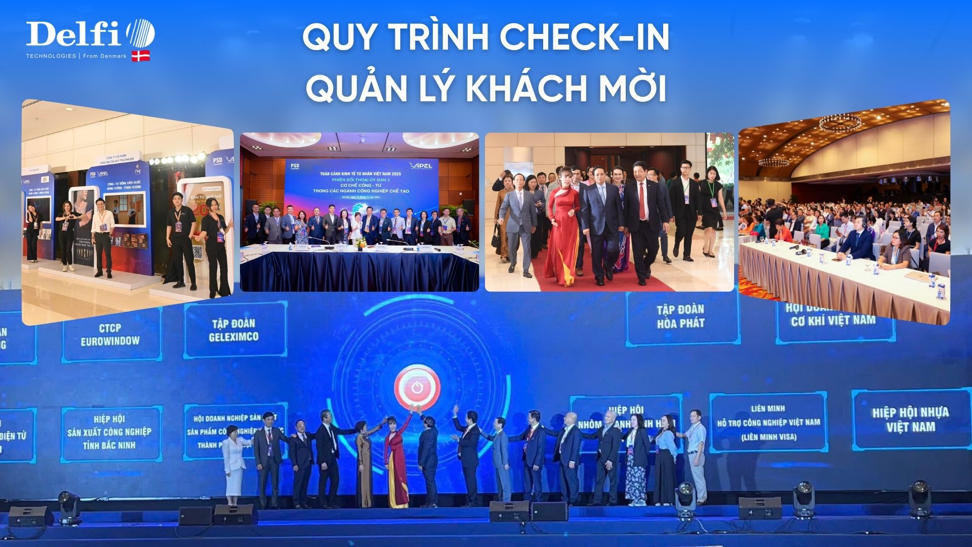 Quy trình check-in sự kiện tại sự kiện kinh tế tư nhân Việt Nam