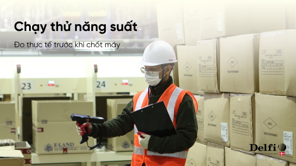 Chạy thử năng suất quét khi thuê PDA kiểm kê