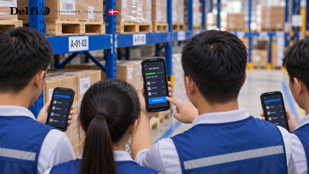Đào tạo nhân viên dùng combo PDA và phần mềm kiểm kho tại kho hàng