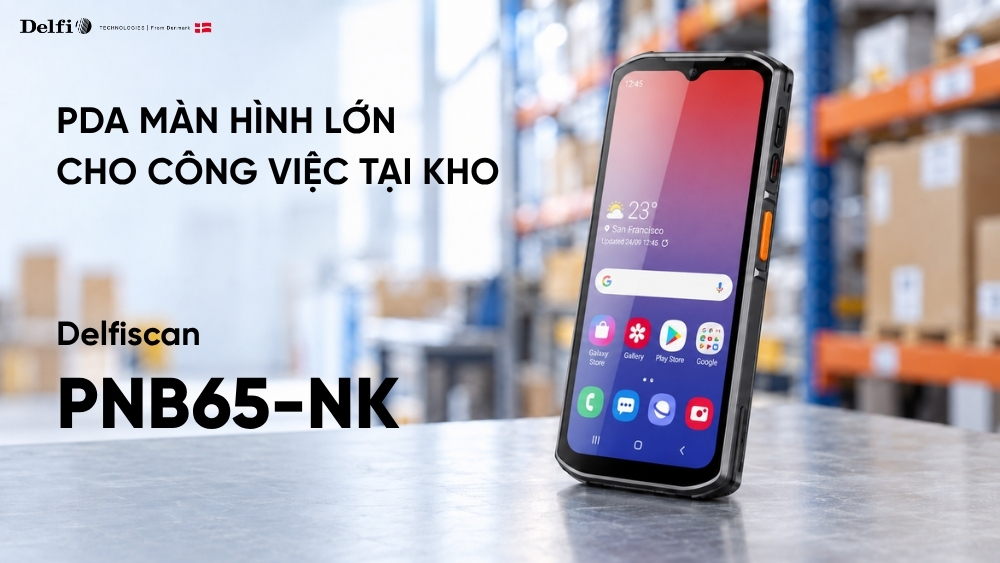 PNB65-NK phục vụ kiểm kê, nhập xuất hàng và đối chiếu mã tại vị trí làm việc.