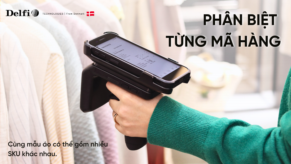 Kiểm kho thời trang bằng PDA cần đúng mã màu và size trong điều kiện làm việc thực tế