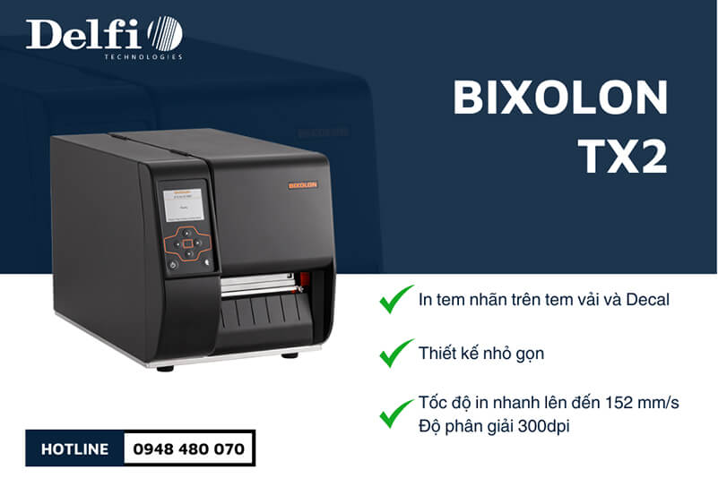 Máy in tem vải công nghiệp BIXOLON XT2