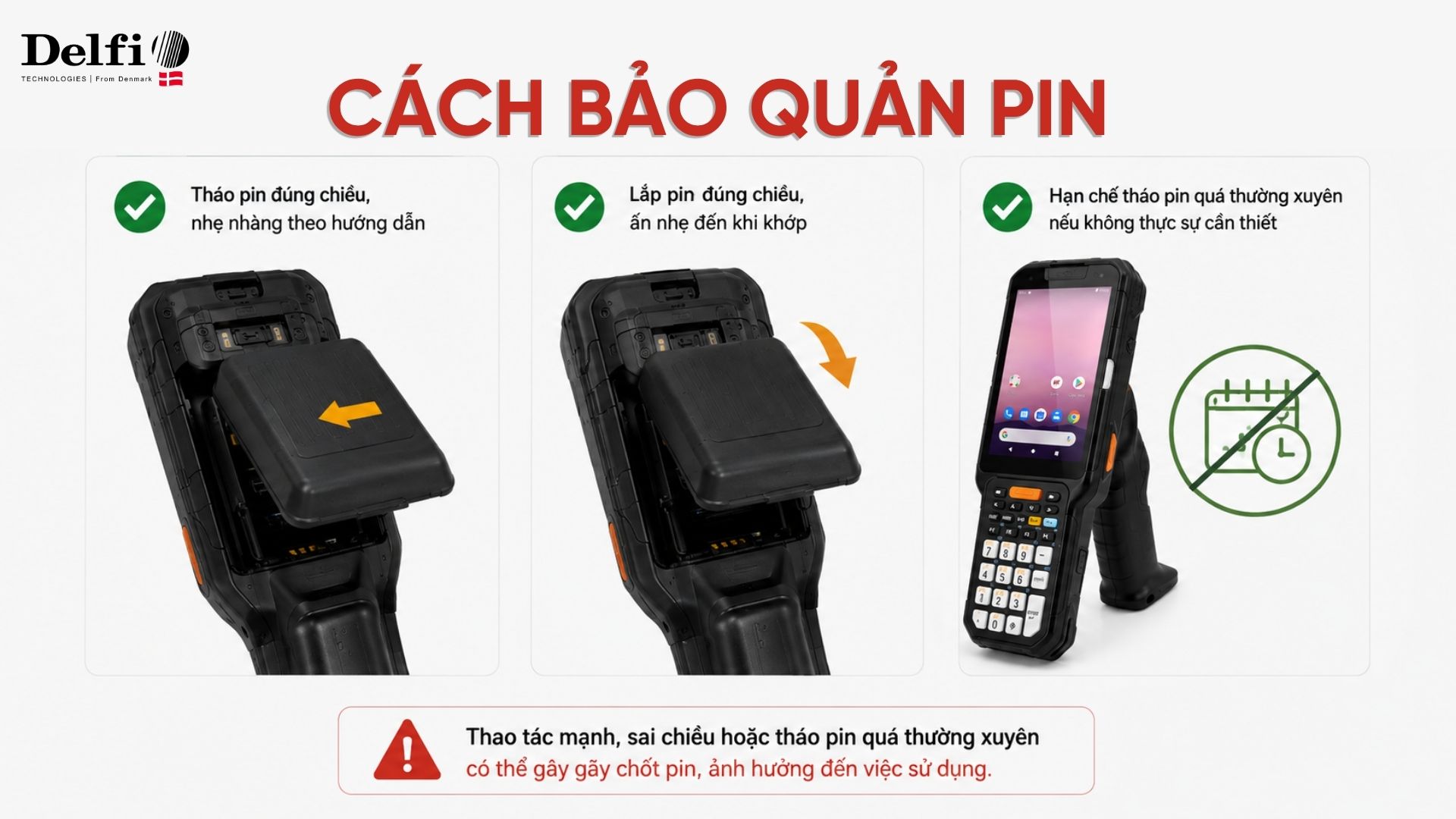 Cách bảo quản pin PM451