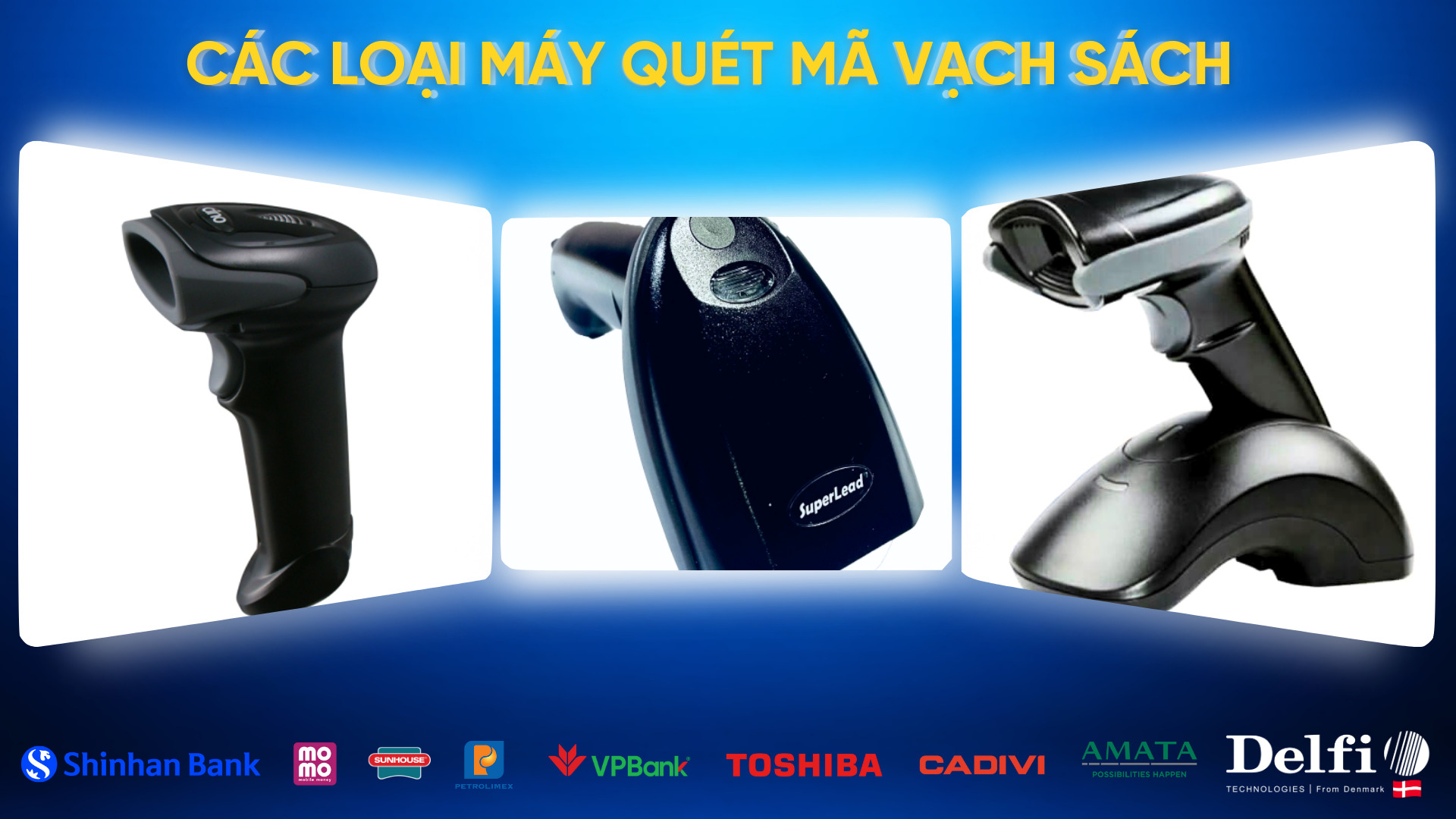 Các loại máy quét mã vạch sách
