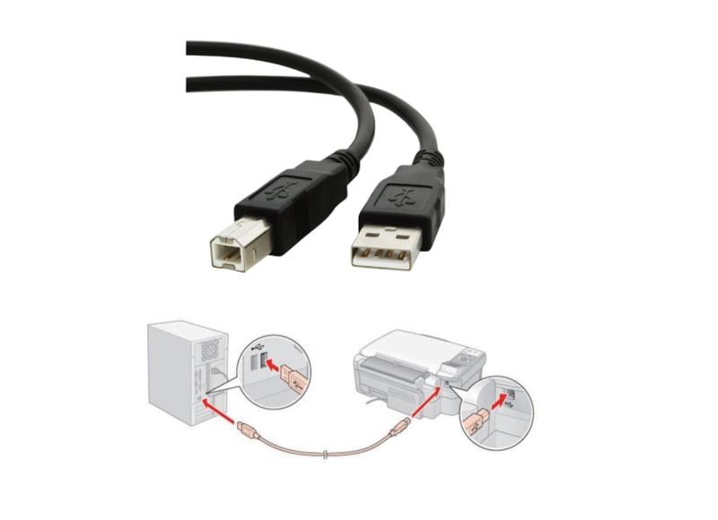 Cáp kết nối với máy tính để in mã vạch