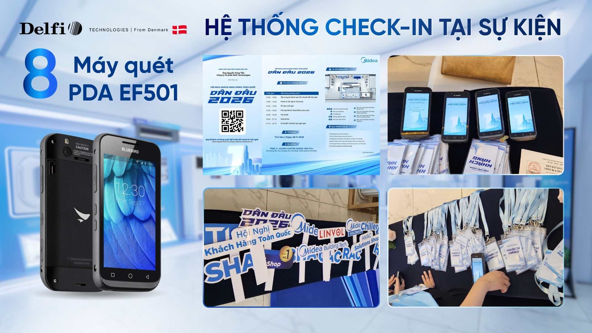 Check in sự kiện mà Delfi đã triển khai