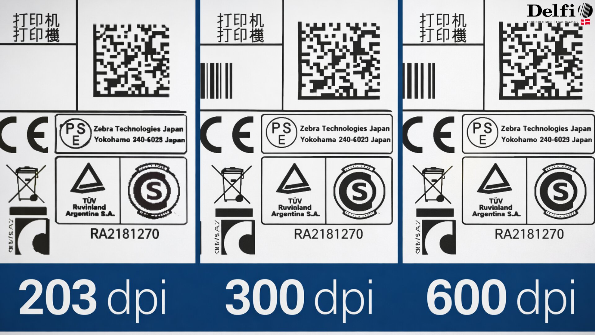 Độ phân giải máy in mã vạch