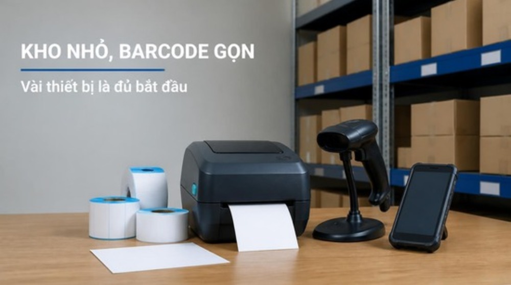 Quản lý kho bằng barcode: bộ thiết bị gọn cho doanh nghiệp vừa và nhỏ