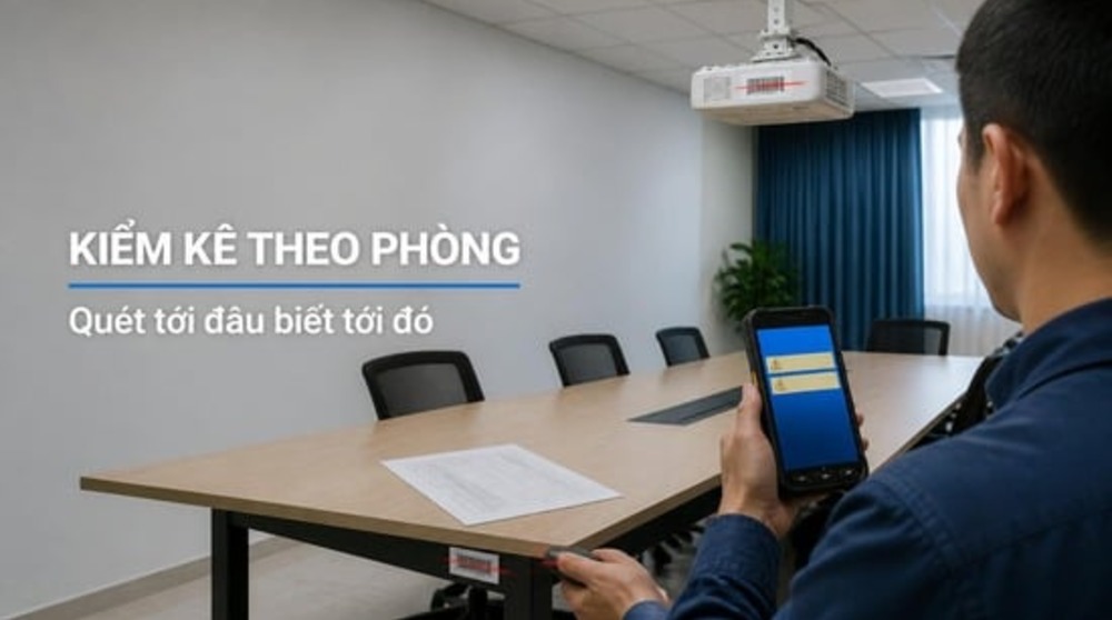 Kiểm kê tài sản bằng PDA khi quản lý tài sản doanh nghiệp bằng mã vạch