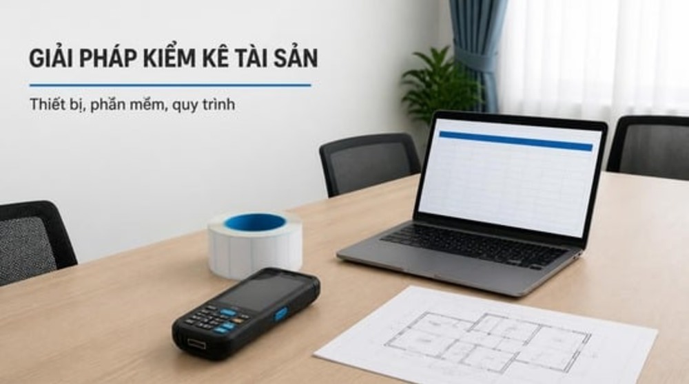 Giải pháp kiểm kê tài sản gồm PDA, tem mã vạch và phần mềm
