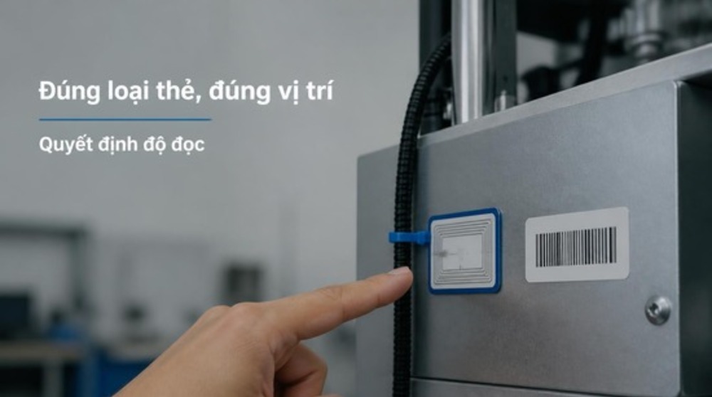 Thẻ RFID gắn trên tài sản kim loại cho RFID kiểm kê tài sản