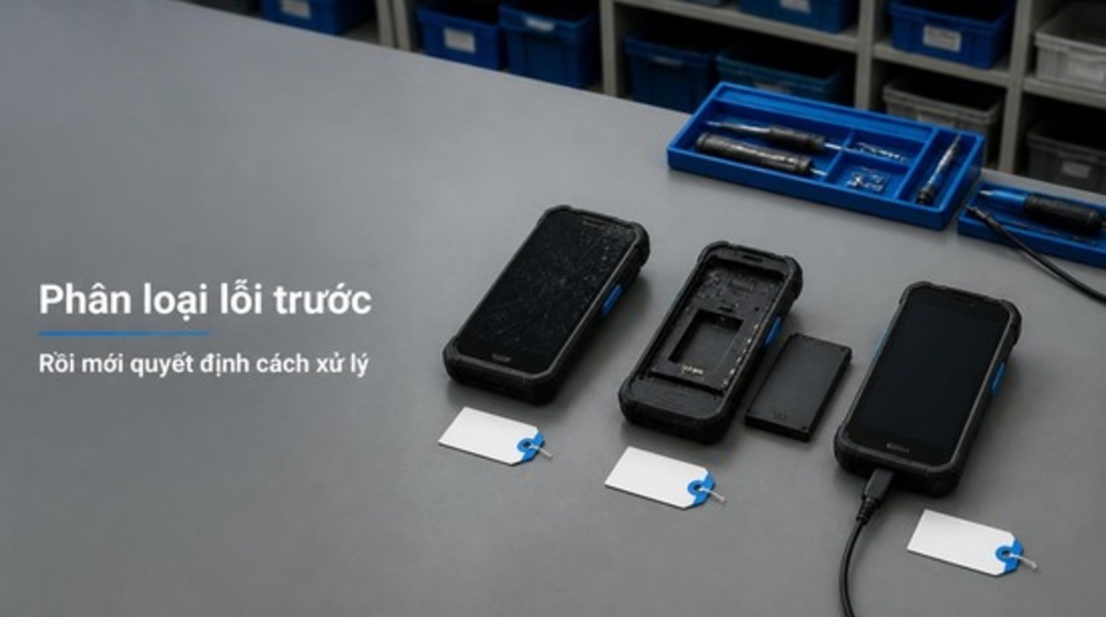 Phân loại lỗi các máy kiểm kho cầm tay trước khi sửa máy kiểm kho