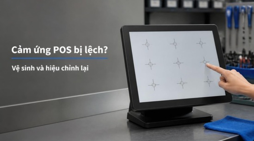 Hiệu chỉnh cảm ứng màn hình khi sửa máy POS bị chạm sai