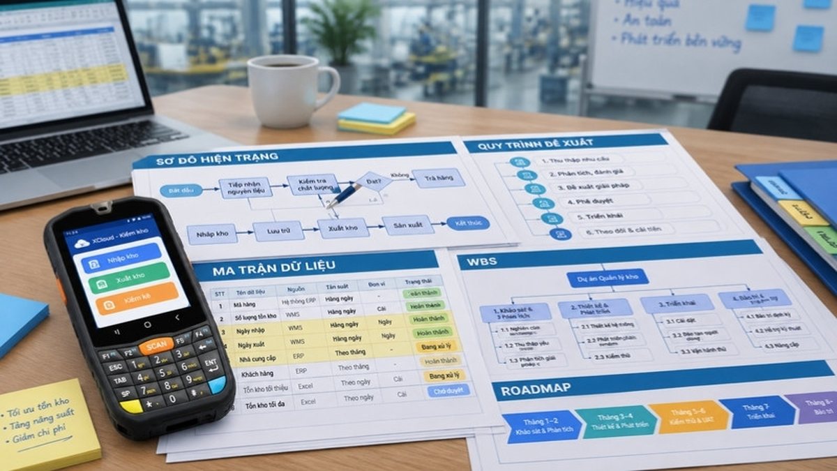 Bộ tài liệu Blueprint khảo sát và thiết kế giải pháp XCloud trên bàn họp cùng máy PDA Point Mobile PM67
