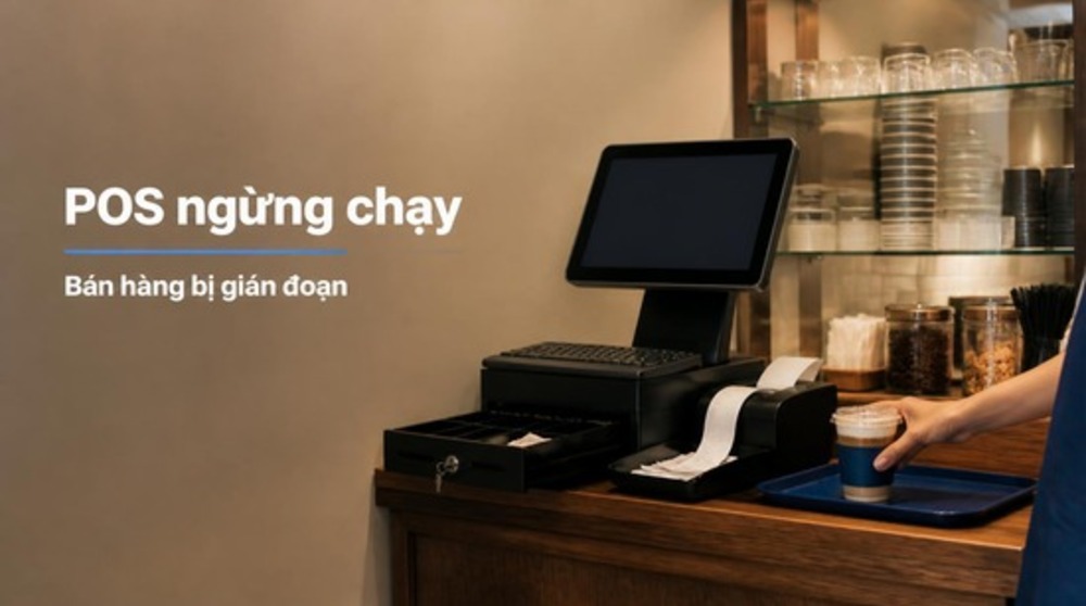 Quầy bán hàng có máy POS gặp lỗi cần sửa máy POS TPHCM