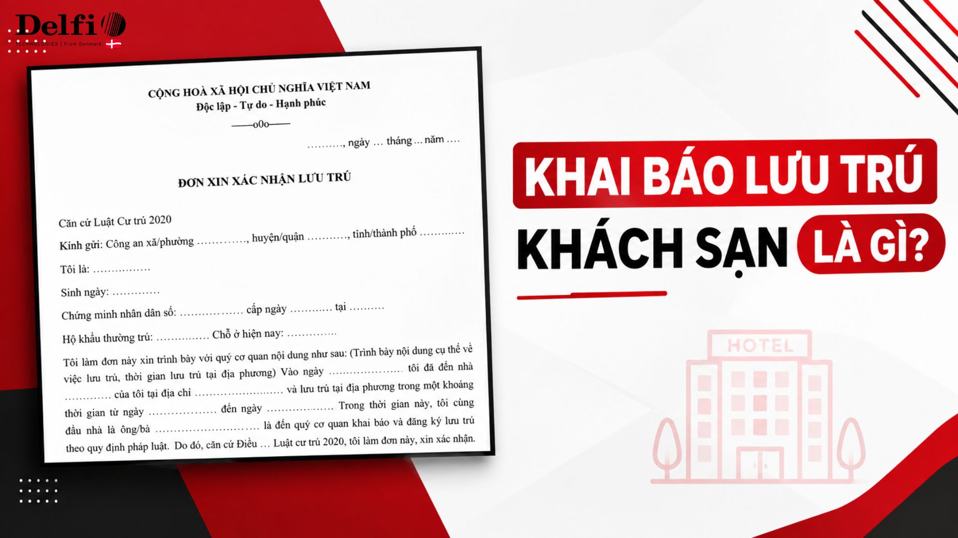 Khai báo lưu trú khách sạn