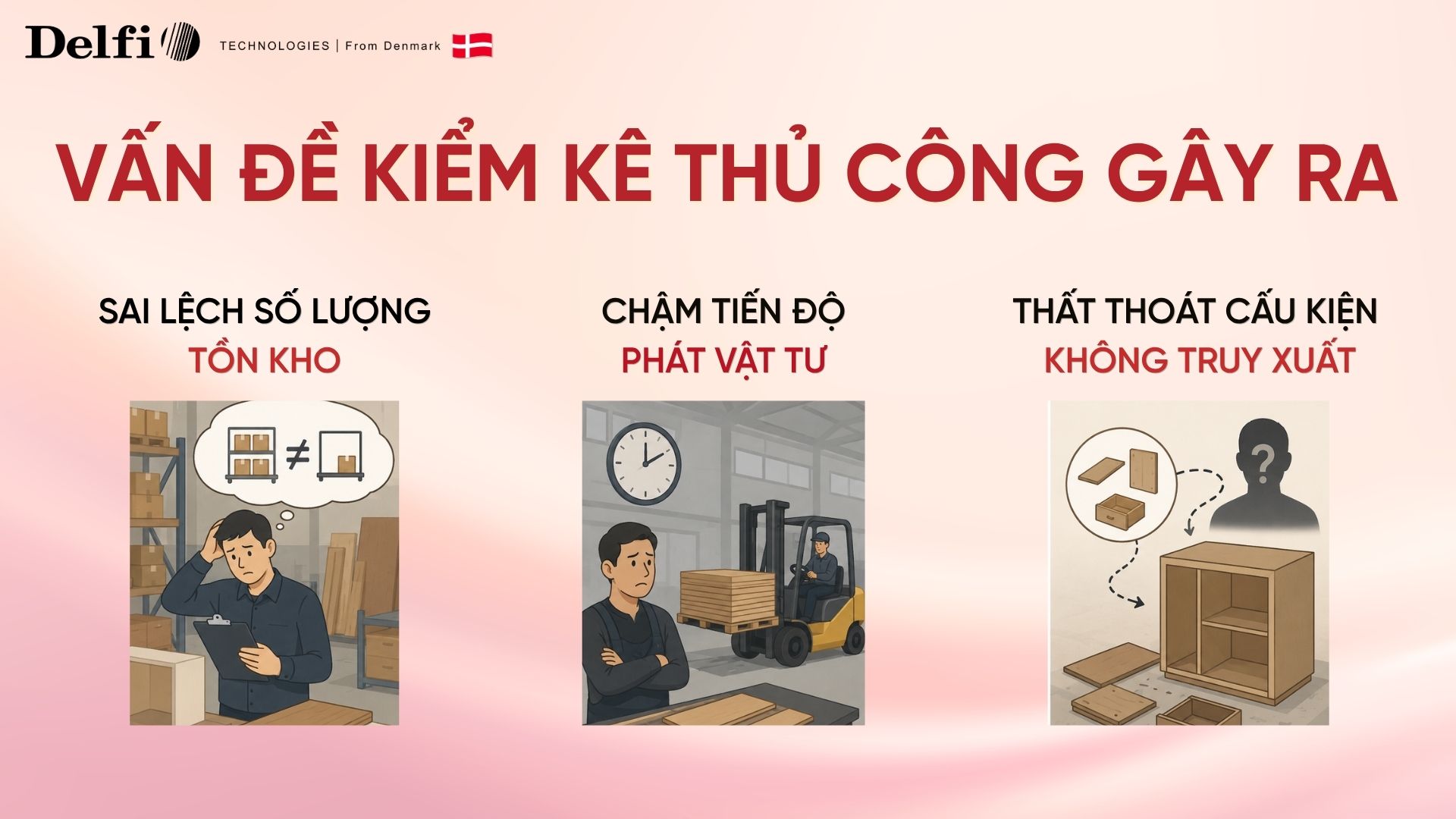 Vấn đề kiểm kê thủ công gây ra