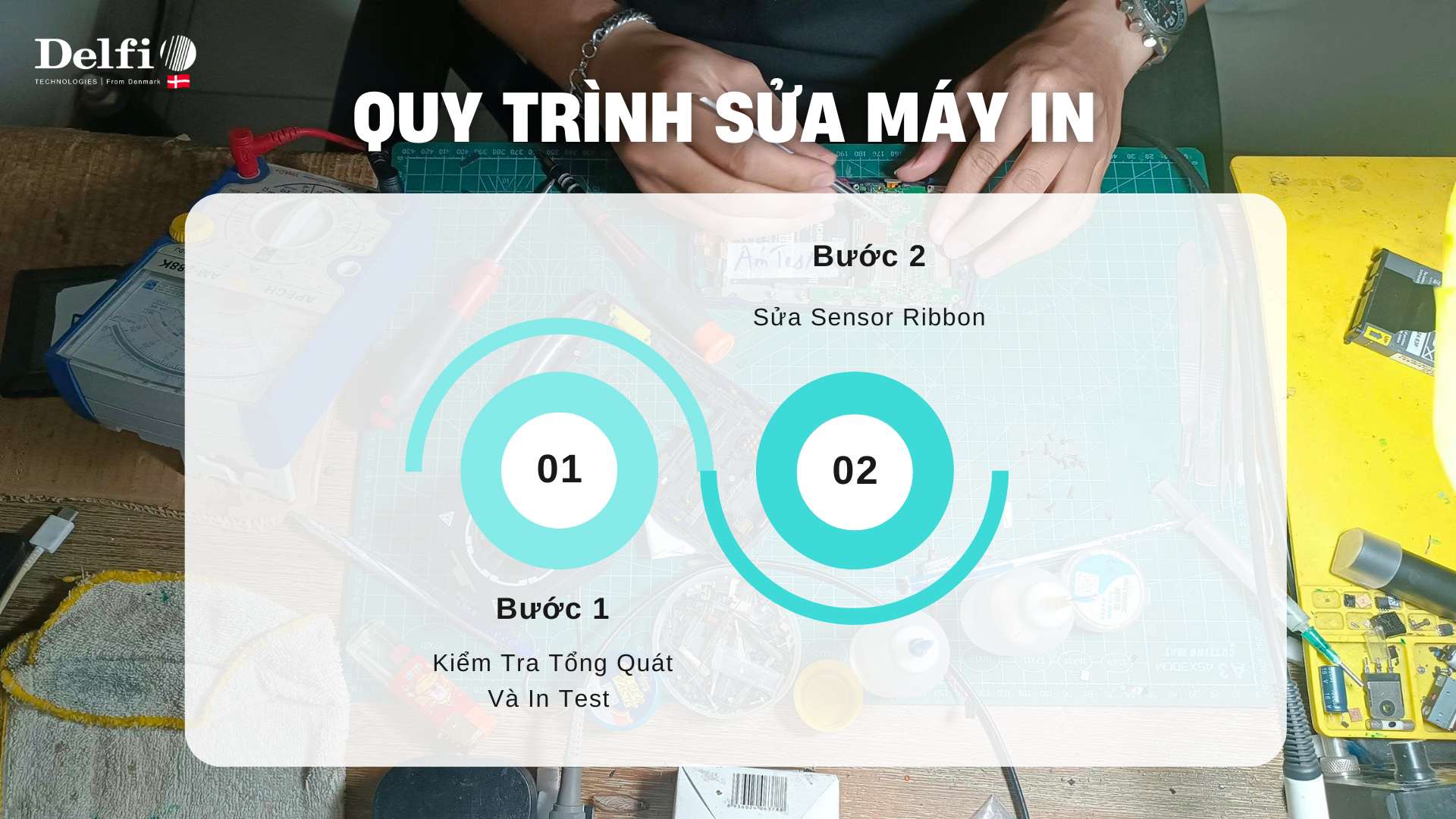 Quy trình khắc phục máy in tại Delfi