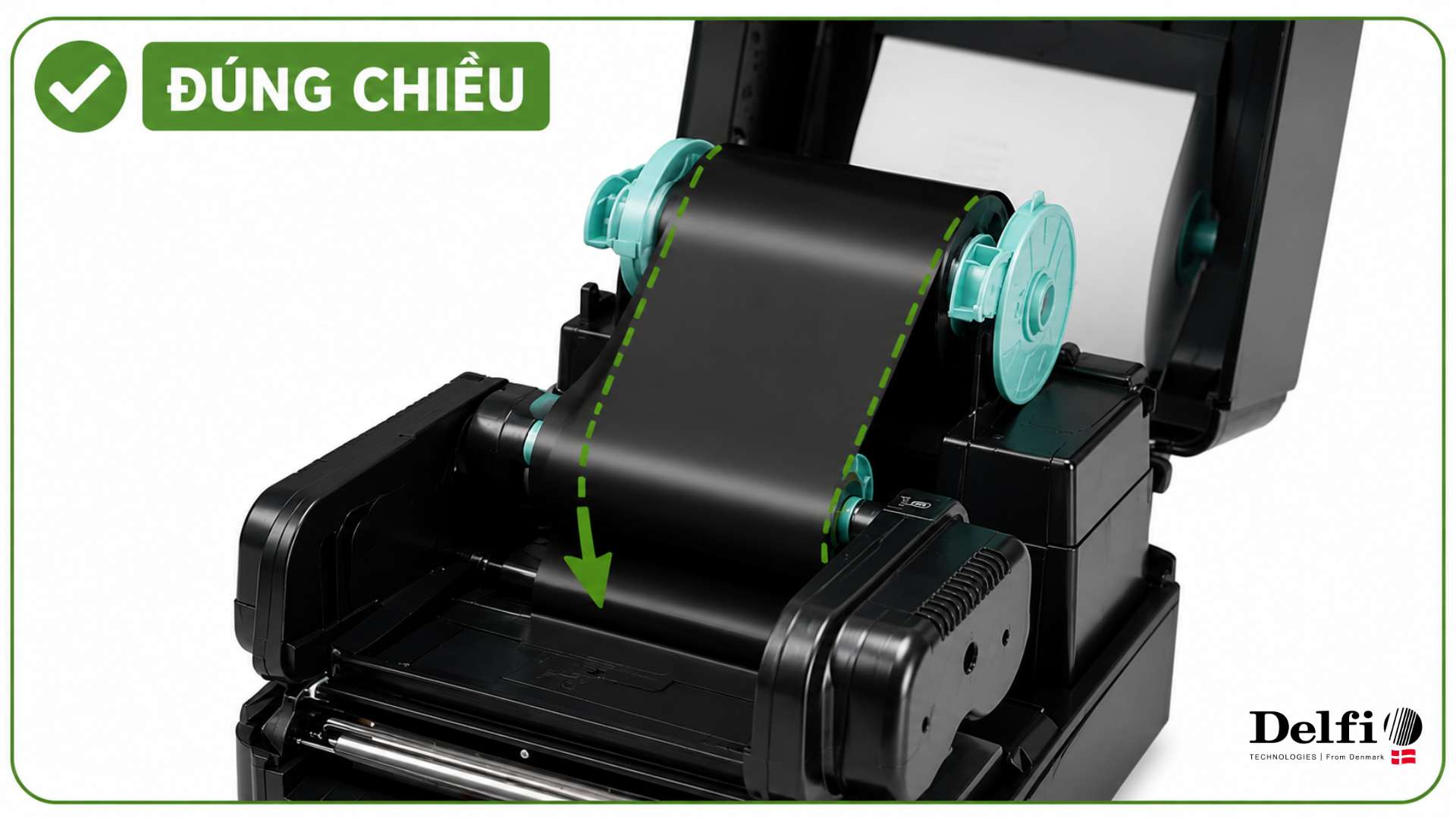 Lắp ribbon đúng chiều