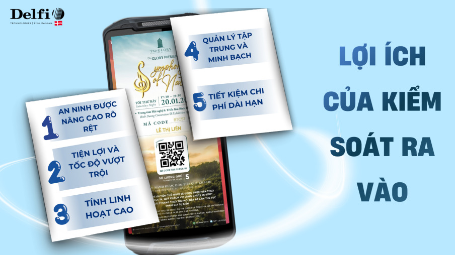 Lợi ích của kiểm soát ra vào bằng QR
