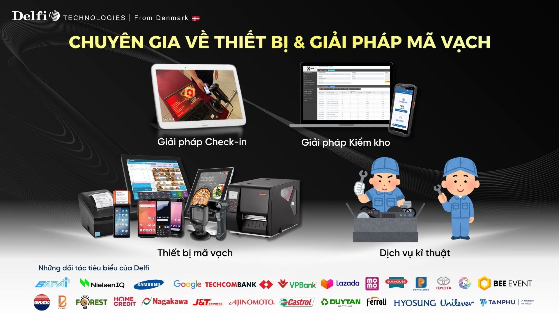 Chuyên gia về Thiết bị & Giải pháp mã vạch Delfi