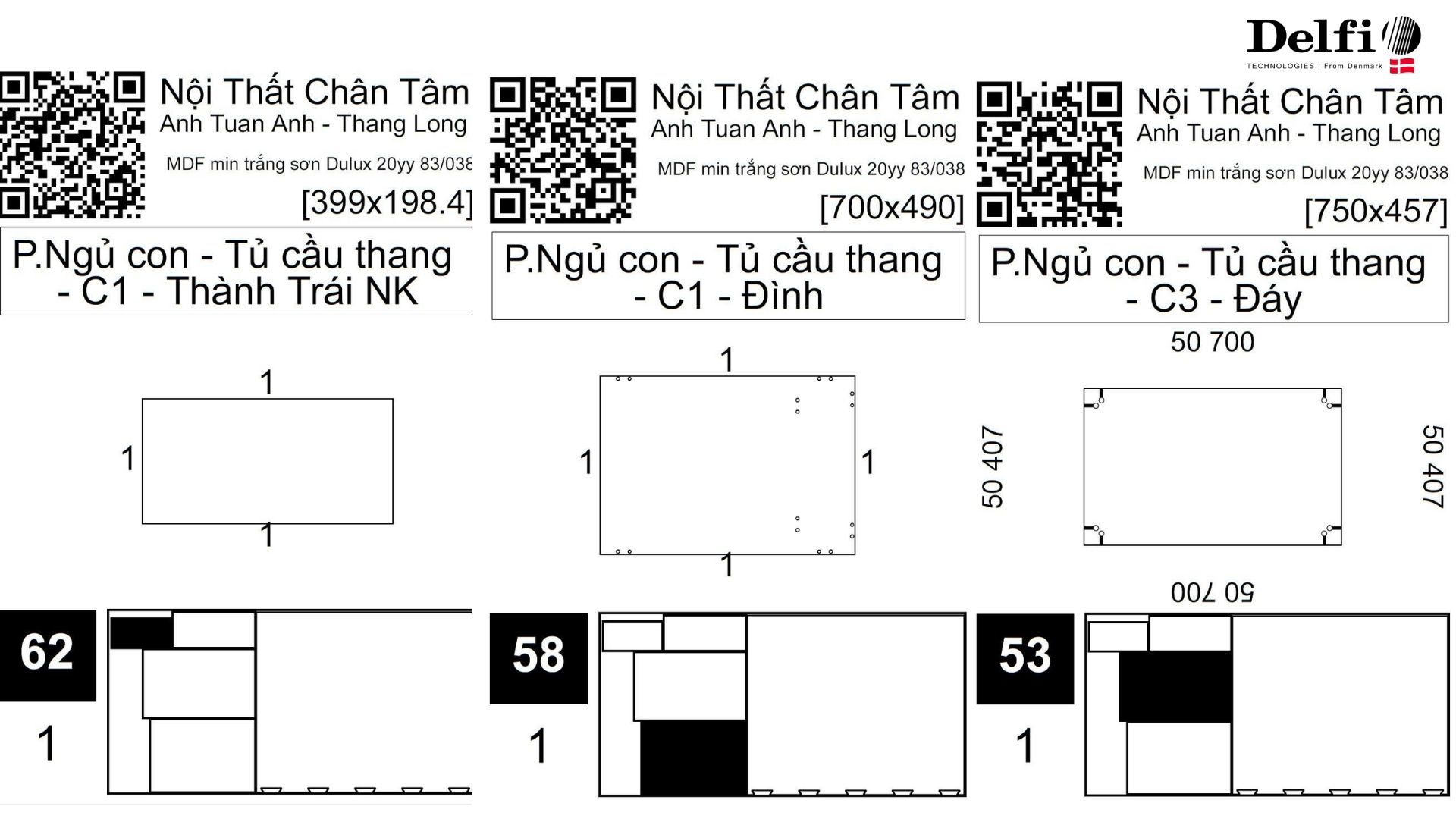 Mẫu tem tại nội thất Chân Tâm