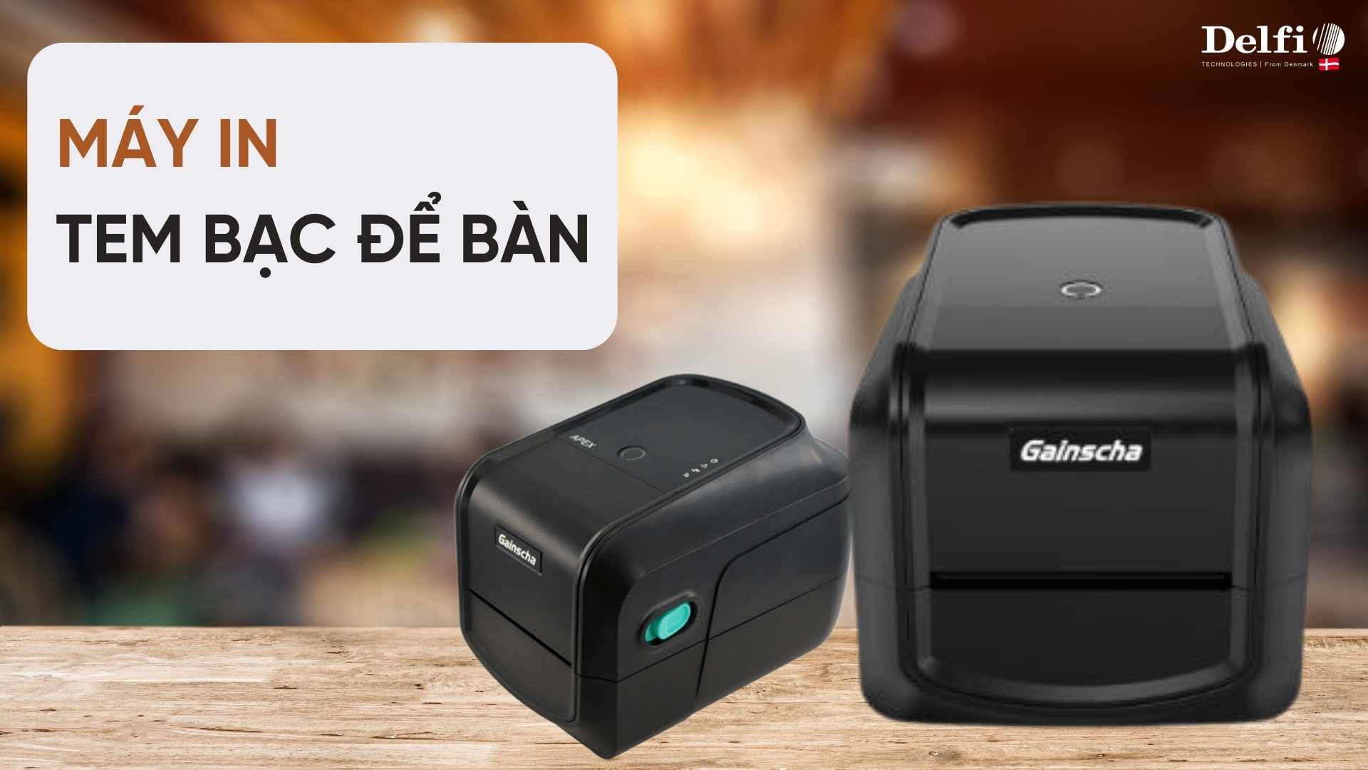 Máy in tem bạc để bàn Gainscha GA-2408TP