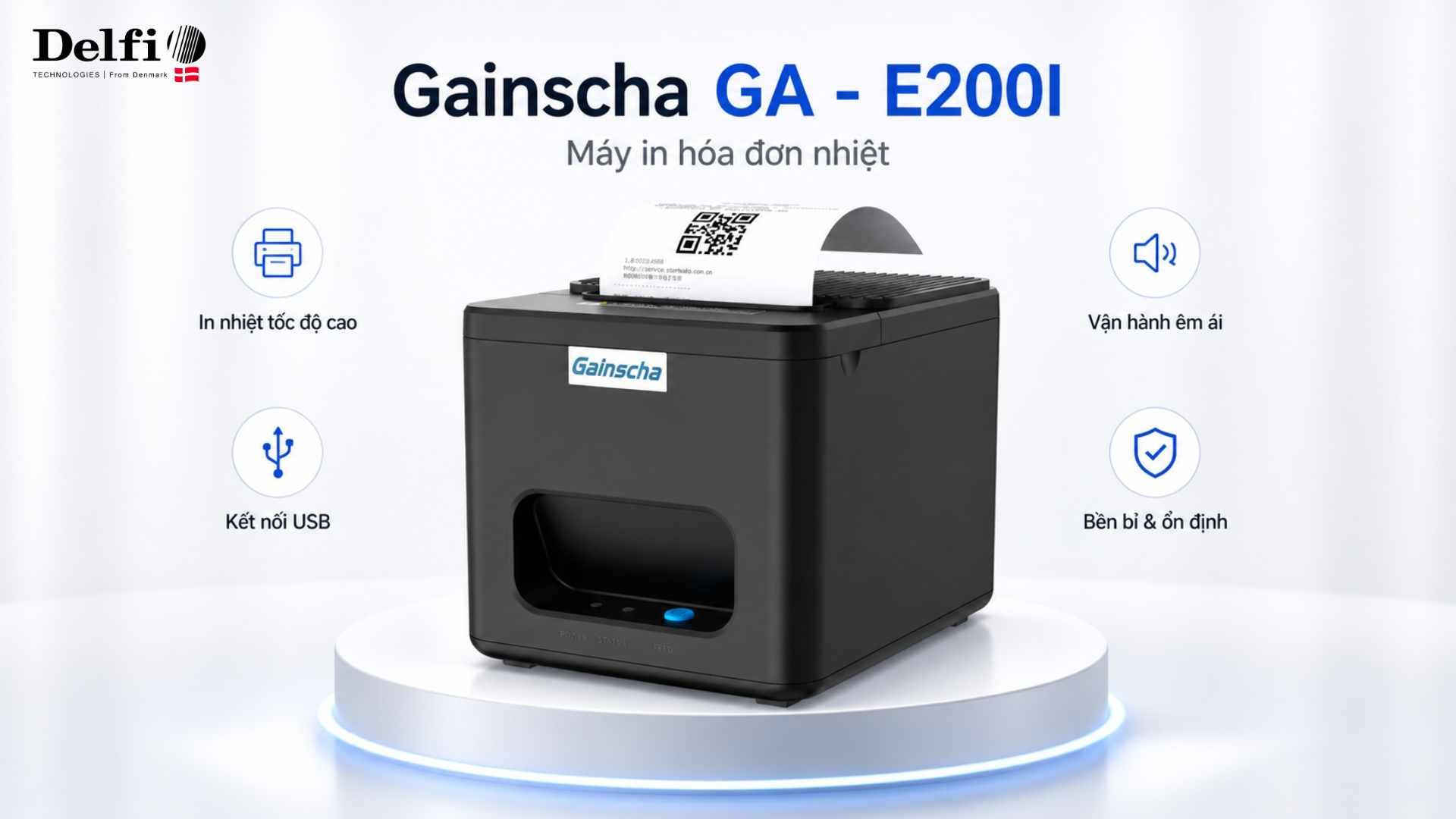 Máy in hóa đơn để bàn Gainscha GA - E200I