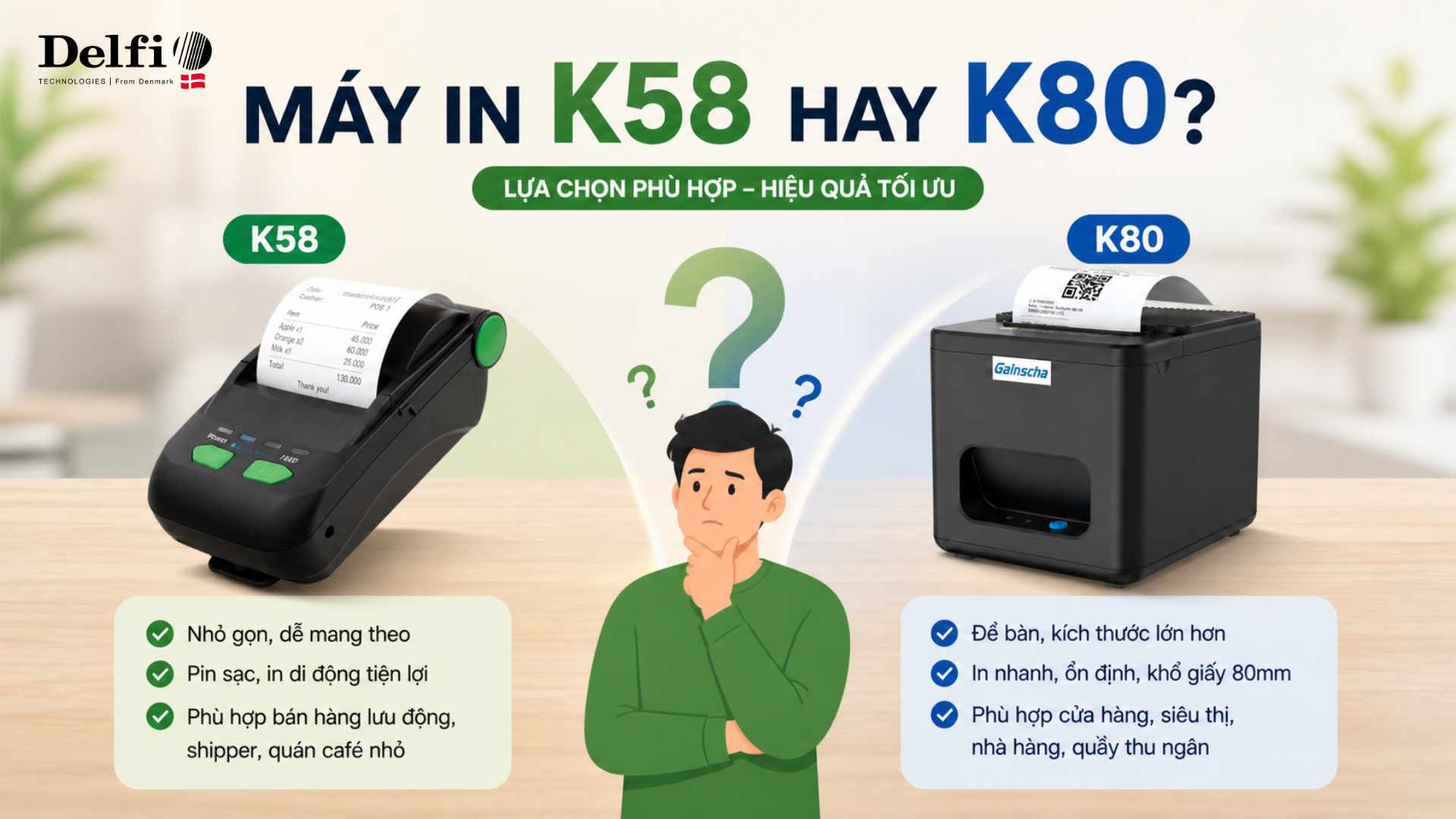 Máy in hoá đơn K58 và K80