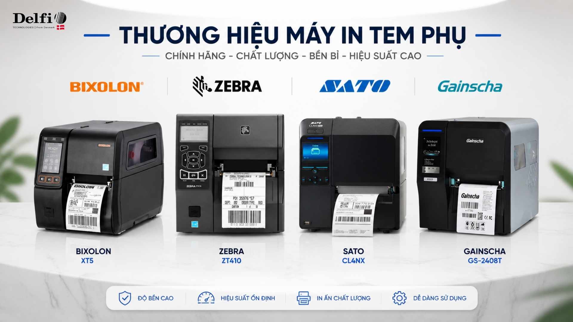 Thương hiệu máy in tem phụ