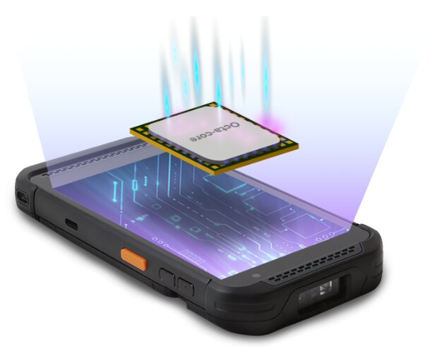 Máy kiểm kho PM95 sử dụng chip Octa-core giúp xử lý dữ liệu kiểm kho nhanh chóng 