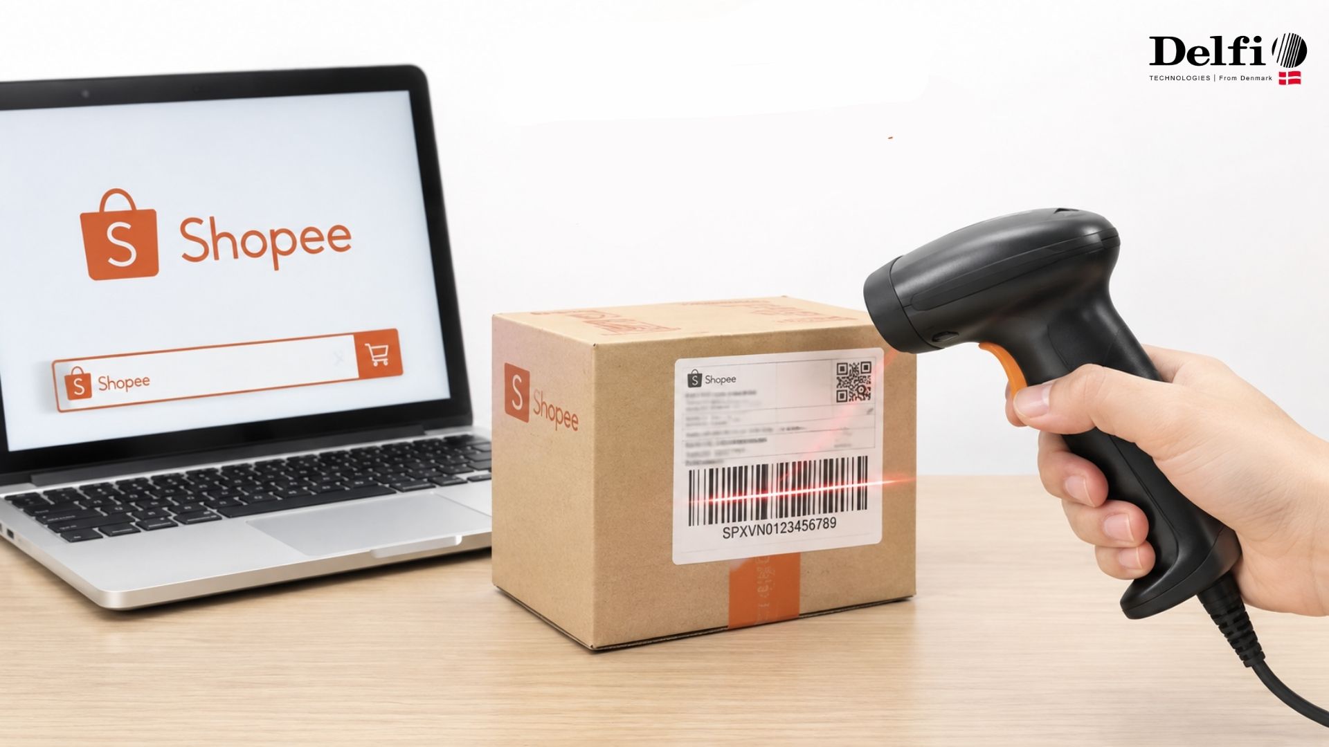 Máy quét mã vạch Shopee