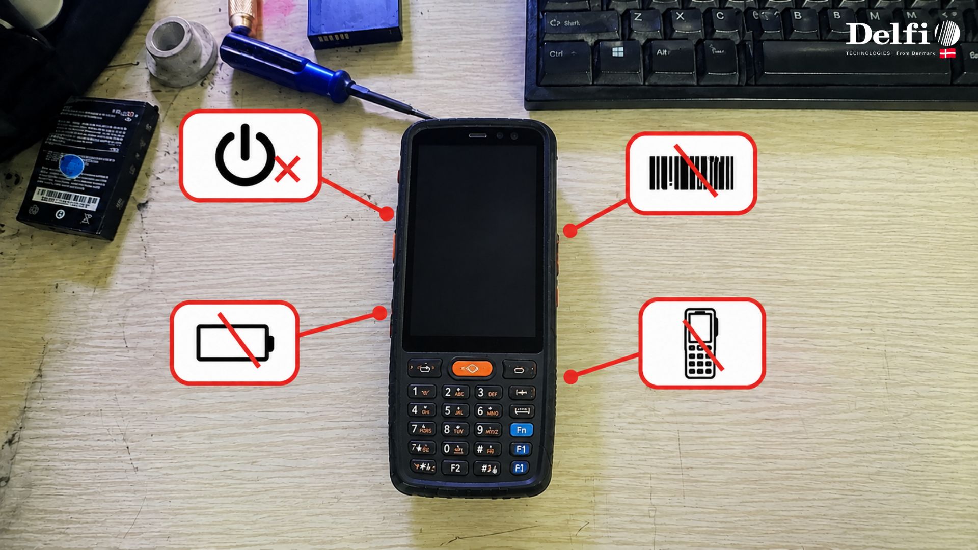 Máy quét mã vạch PDA W660 bị lỗi Scan