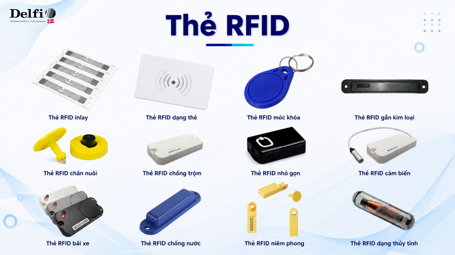 Các loại thẻ RFID phổ biến