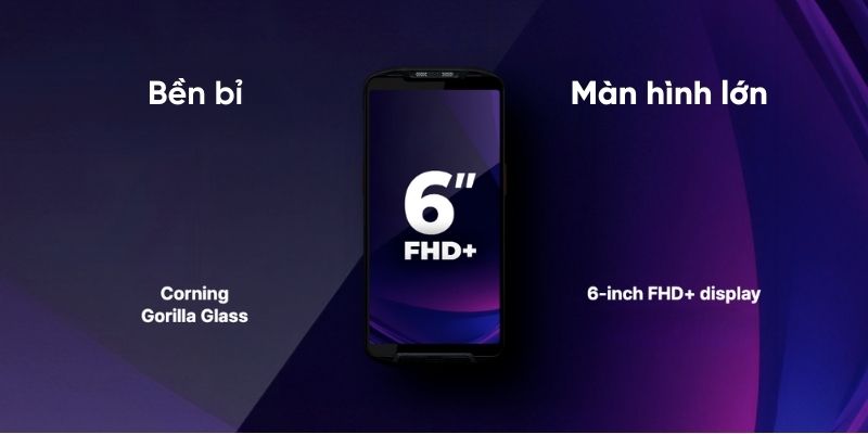 Thiết bị kiểm kho PM95 hiển thị trên màn hình 6 inch và chịu va đập khi sử dụng trong môi trường khắc nghiệt 