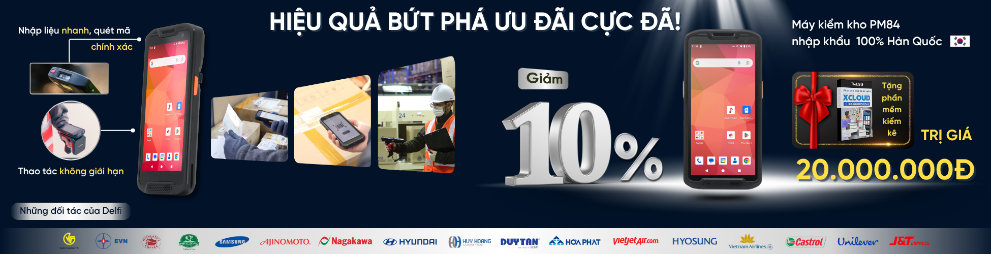 Máy kiểm kho PDA PM84