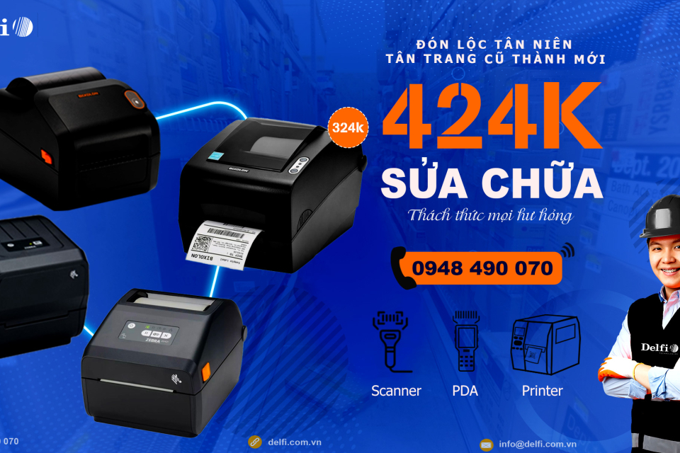 ĐÓN LỘC TÂN NIÊN TÂN TRANG MỚI KHẮC PHỤC 99% LỖI MÁY IN MÃ VẠCH