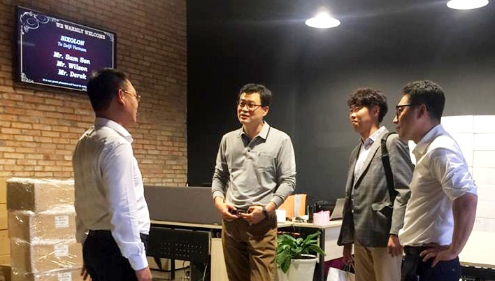 ĐẠI DIỆN HÃNG BIXOLON VÀ DELFI VIỆT NAM CÓ CUỘC GẶP VÀ ĐÀM PHÁN KINH DOANH CHO NĂM 2018