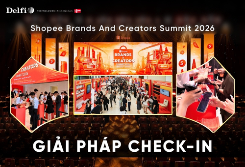 Giải pháp check-in bằng PDA tại Shopee Brand Summit 2026
