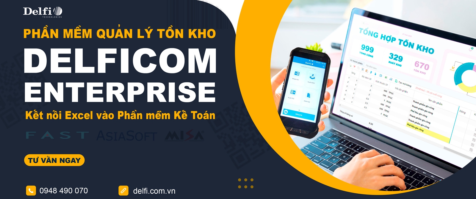 PHẦN MỀM KIỂM KHO QUẢN LÝ TỒN KHO BẰNG MÃ VẠCH DELFICOM ENTERPRISE